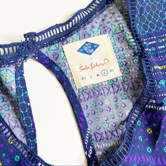 Wild Blue L Sadie Robertson Boho Dress - Picture 7 of 12